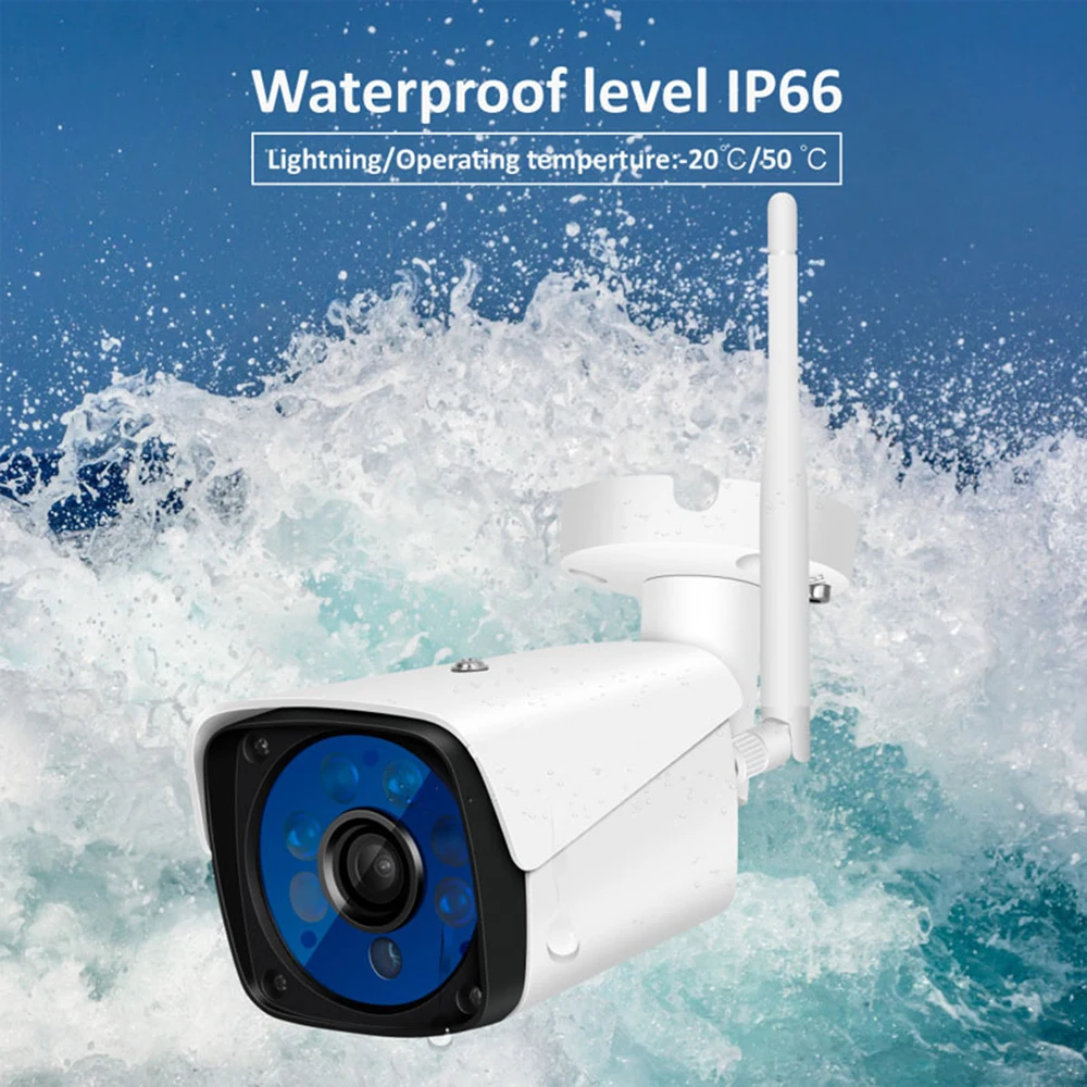 Наружная беспроводная IP камера видеонаблюдения HD 720P 1080P с Wi Fi и датчиком