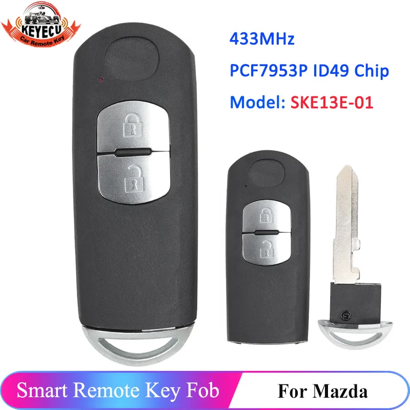 Флэш ECU для Mazda флэш памяти 2 3 люка 6 пикапов 2012 2013 2014 2015 433 МГц чип PCF7953P ID49