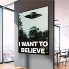 Картина I want to believe красочная Картина на холсте, современный домашний декор комнаты