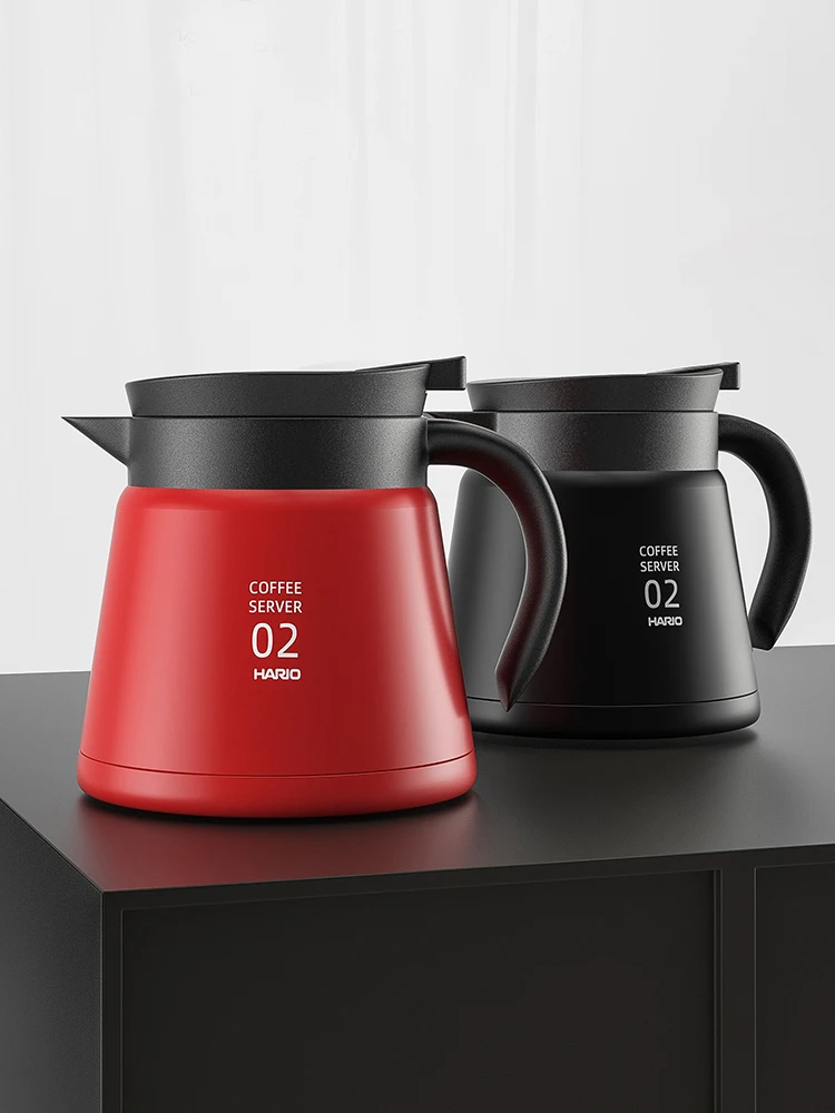 Японский двухслойный кофейник HARIO V60 из нержавеющей стали чайник вакуумный с