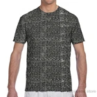 Футболка Chainmail с принтом в средневековом стиле для мужчин и женщин, модная тенниска со сплошным принтом, топы для мальчиков и девочек, летняя футболка с коротким рукавом