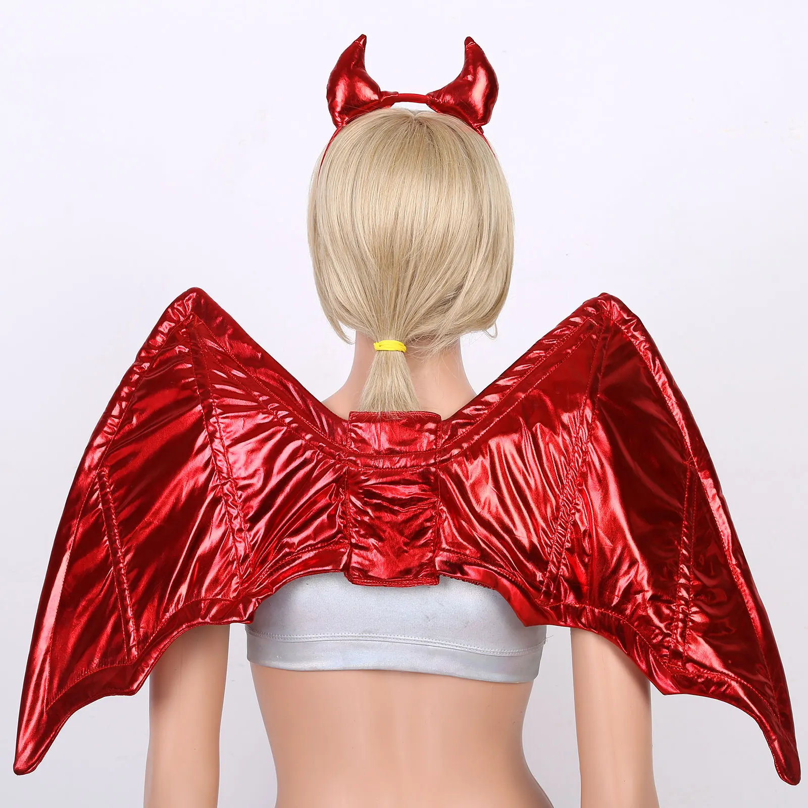 2021 костюмы для косплея взрослых однотонные черные крылья дракона/красного