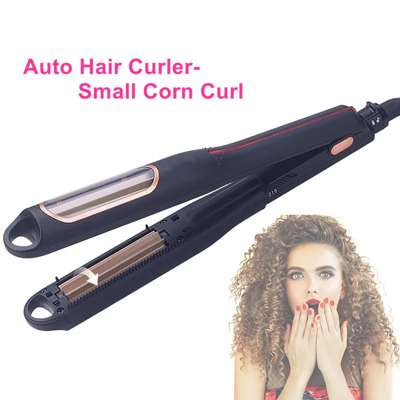 

2021 New Automatic Hair Curler Small Wave Hair Curling Wand Corn Crimps Hair Curler Auto-Shut Off