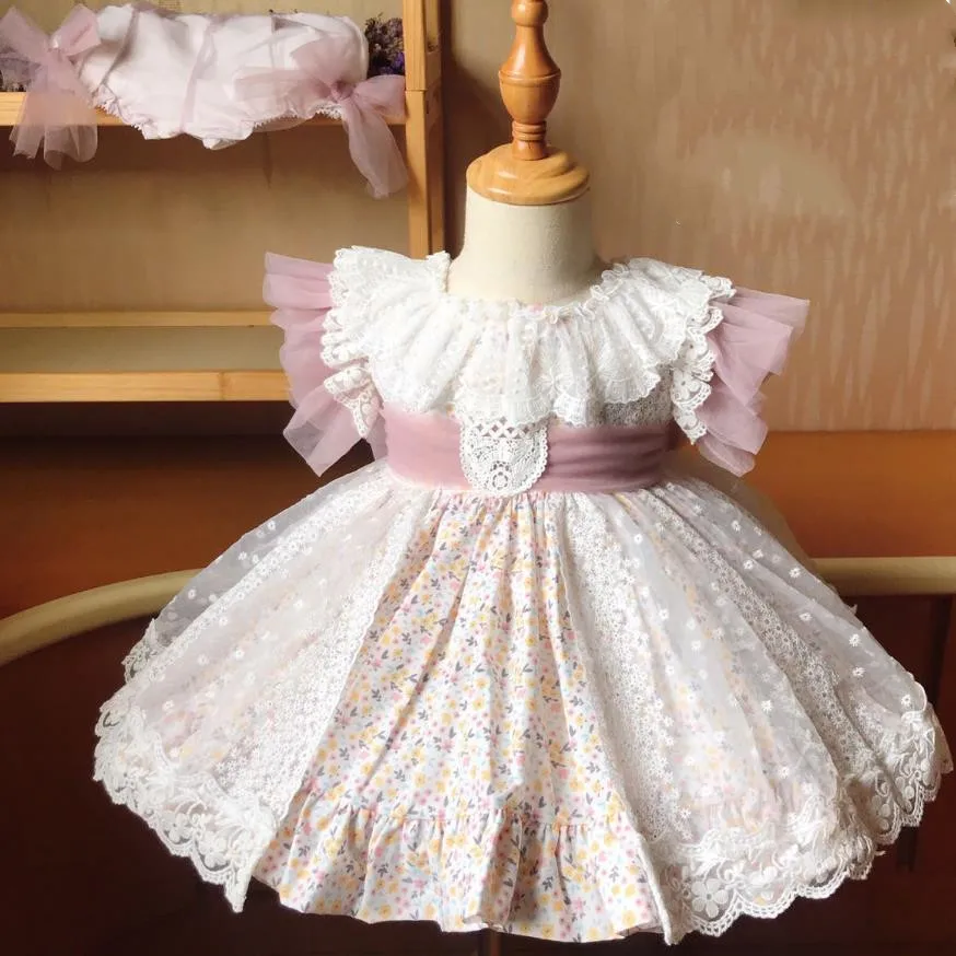 Испанское платье для девочек королевские костюмы детские платья принцесс на