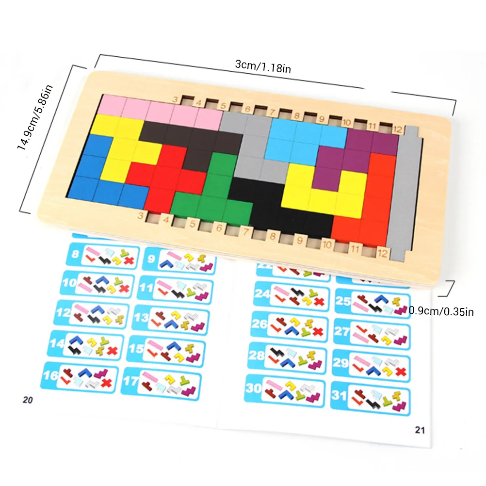 Танграм деревянный пазл тренировка мозга инструмент разведки