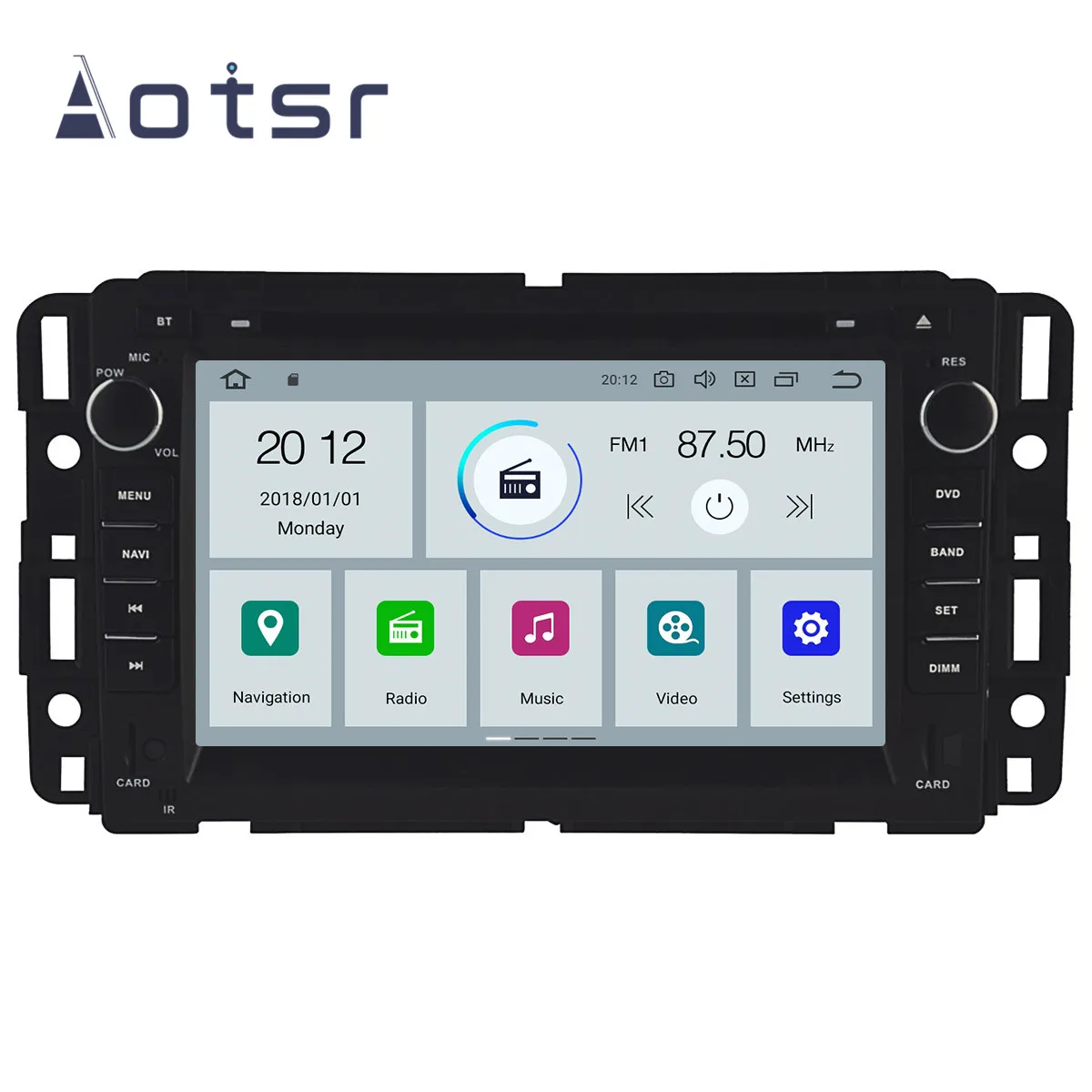 Автомобильный DVD плеер с GPS навигацией Android 9 1 7 дюймов IPS для GMC Yukon Tahoe 2007 2012