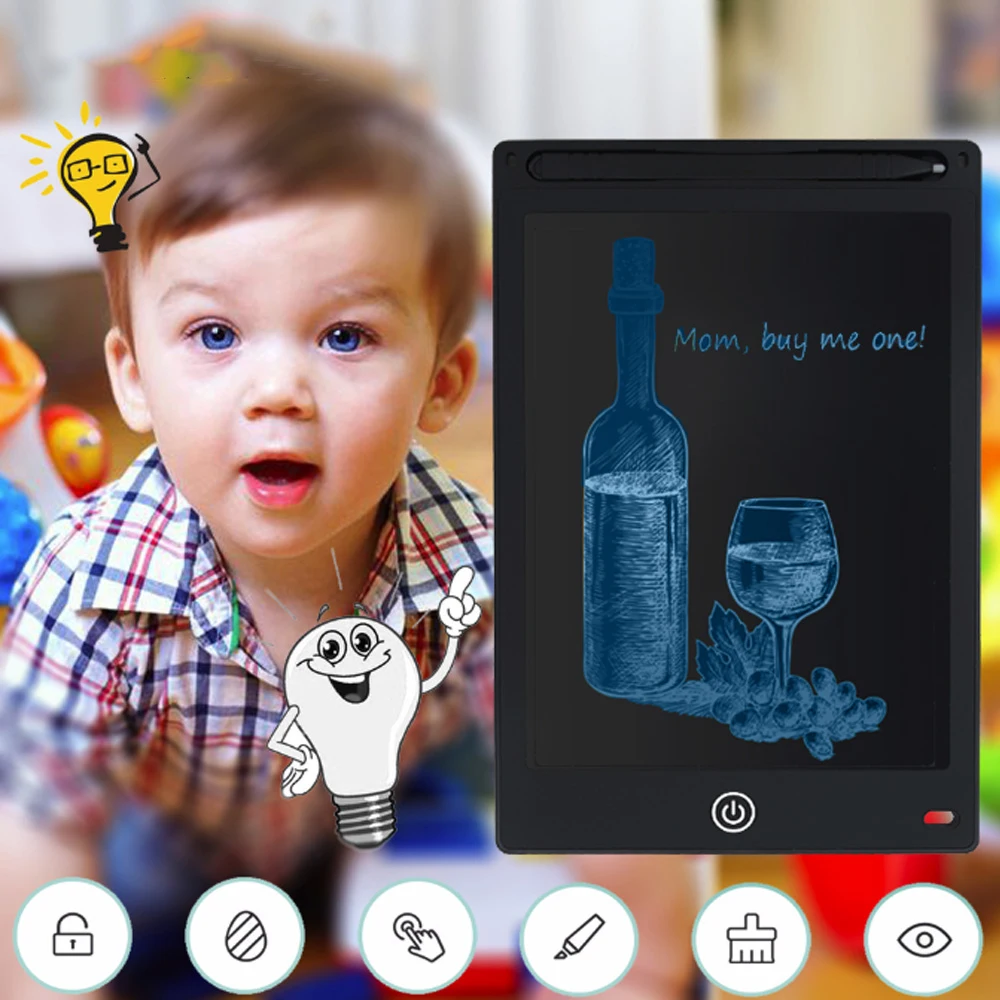 Ультратонкая графическая доска с граффити блокнот для заметок ЖК экраном 4 дюйма