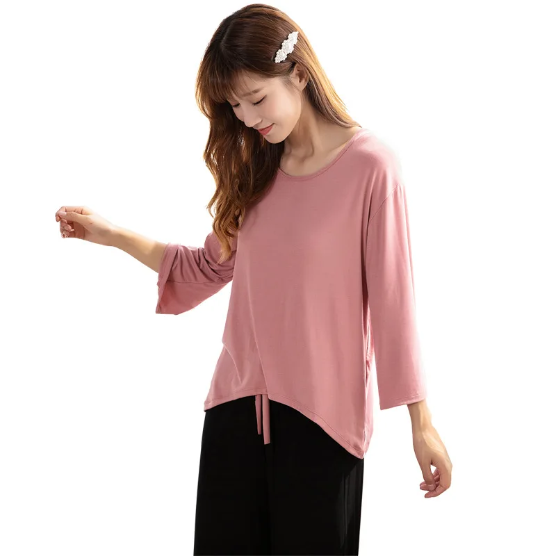 

Female Sleeve Fashion Leisure Pajamas Long Sleeve Cotton Suit That Occupy The Home Bathrobe Bielizna Nocna Pajama Set Women