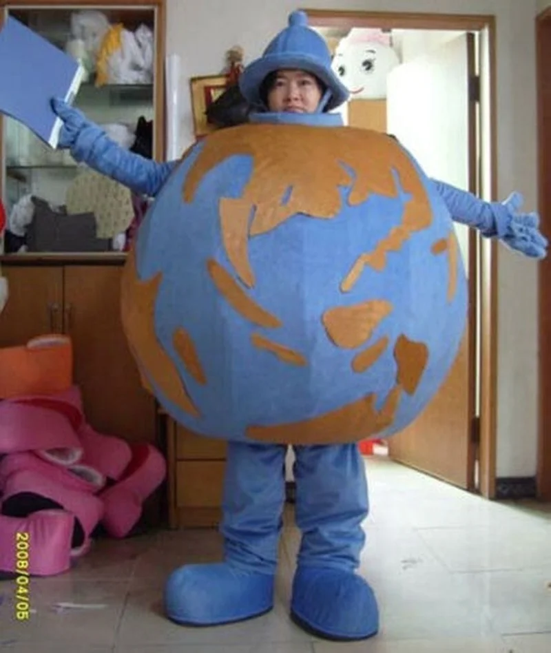 

Earth and Mercury Mascot Costume Suits Cosplay Party Game Dress Outfits Ad