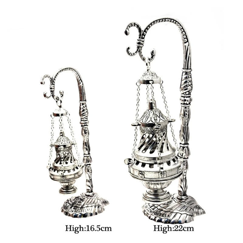 

Antique Carved Incense Burner Cross Decoration Church Chapel Ornaments Prayer Religious Home Worship Supplies M6CE