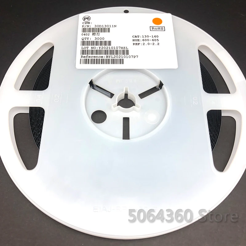 3000 шт. полный катушка 0402 SMD LED светодиод теплый белый красный зеленый голубой