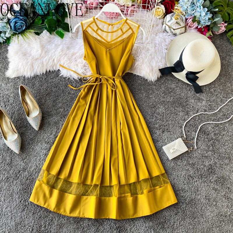 OCEANLOVE пляжные Стиль однотонное Vestidos сексуальное прозрачное v-образный вырез