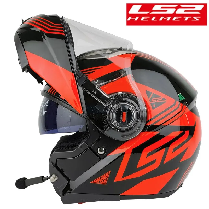 Модульный мотоциклетный шлем LS2 FF370 с Bluetooth гарнитура откидная kask capacete ls2 Racing handfree