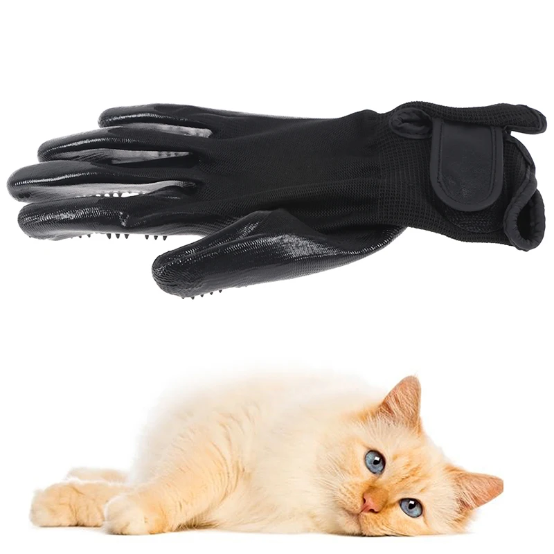 

Pet Hair Combing Gloves Cat Grooming Glove Hair Deshedding Brush Gloves Dog Comb Cats Dogs Bath Gentle Massage Clean