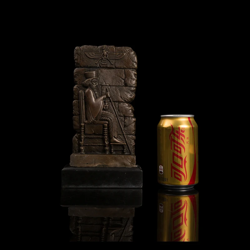 

[MGT] Persian exotic bronze wall statue sculpture for home decoration