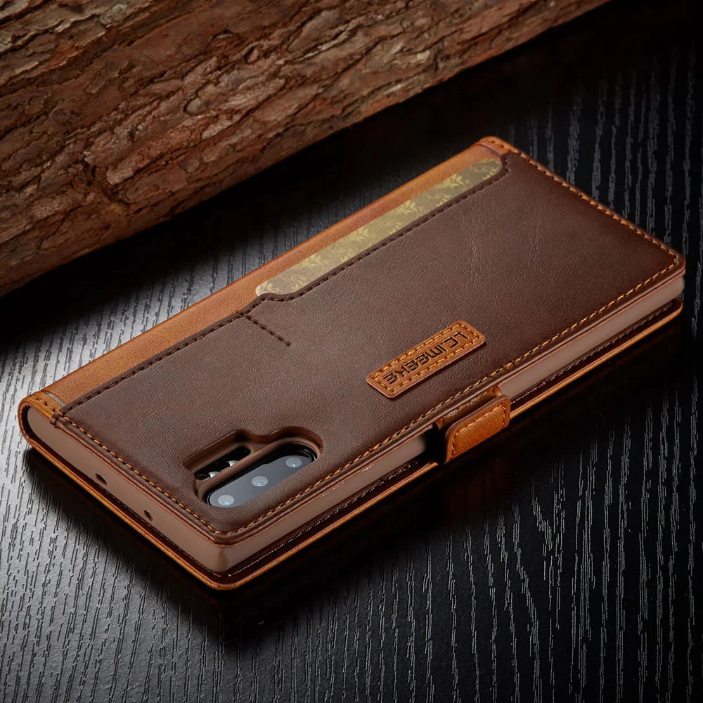 Элегантный роскошный флип-чехол-бумажник для Samsung Galaxy Note10 Plus 5G чехол S10 S9 S8