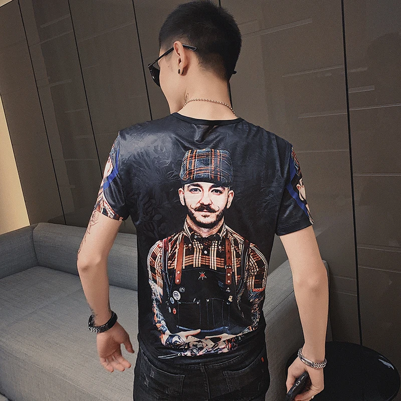Новинка Футболка с персональным принтом Camiseta Hombre Клубные вечерние футболки Homme