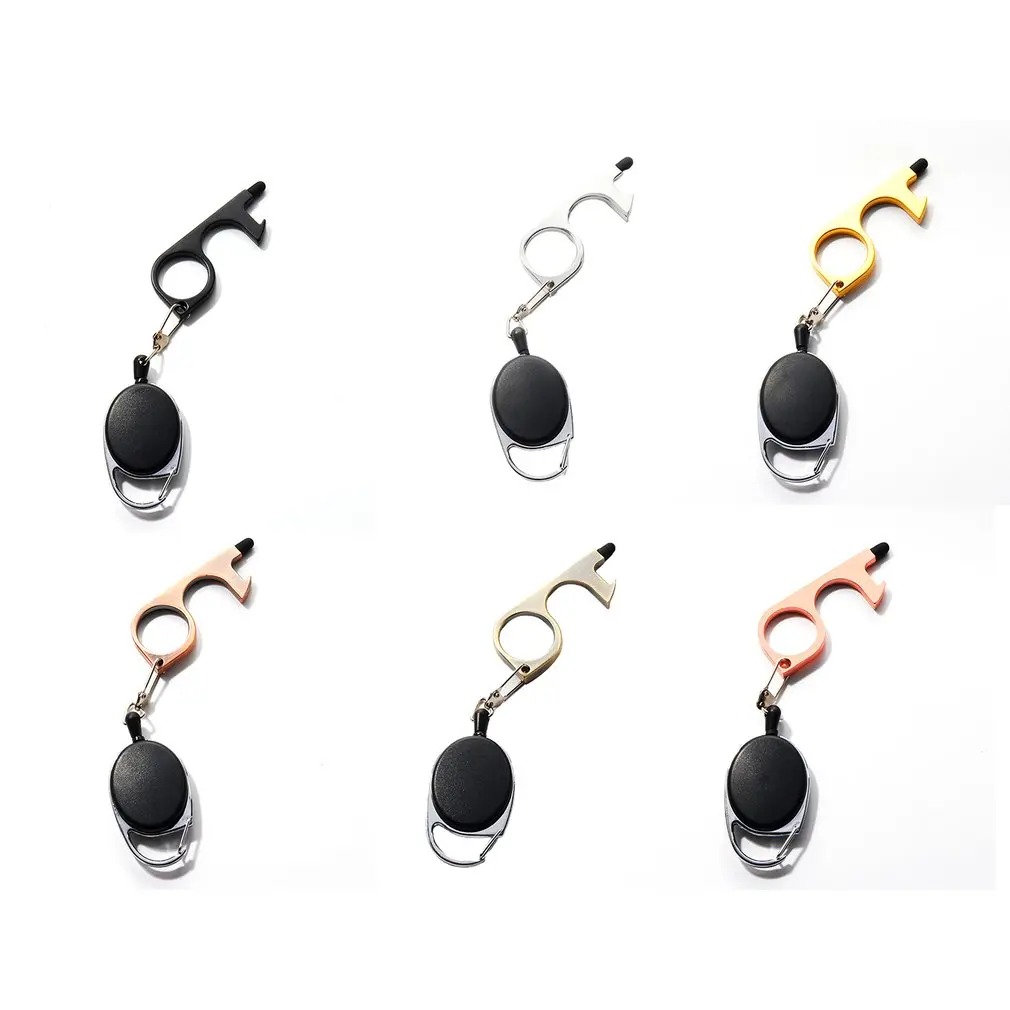 

No-Touch Door Opener Portable Elevator Button Contactless Safety Door Opener Key Beer Trigger Door Handle