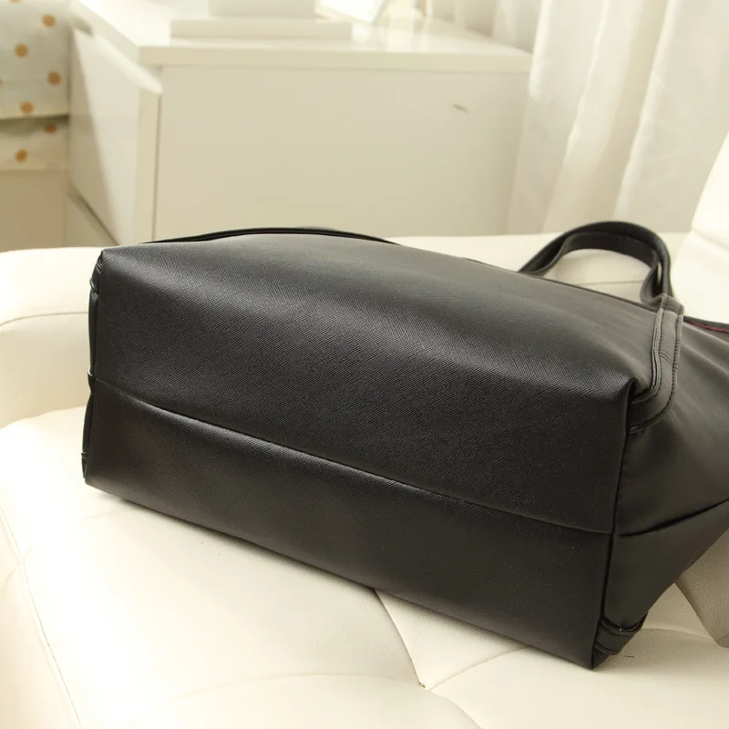 Fashion Women Totes Bag Casual Travel Handbag Large Capacity PU Leather Shoulder Bag Tablet Book Cosmetics Phone Organizer Pouch