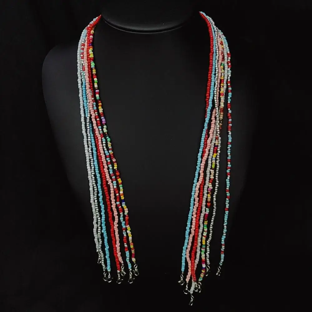 Модные Цепочки для очков с цветными бусинами солнцезащитные очки цепочки