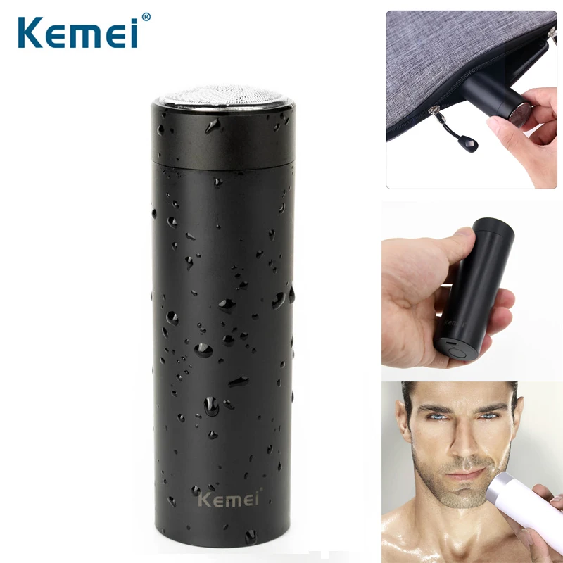 Kemei электробритва бритва Для мужчин Перезаряжаемые машинка для стрижки бороды и