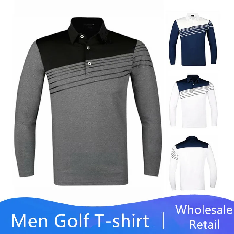 Одежда для гольфа спорта на открытом воздухе весна осень футболка с длинными