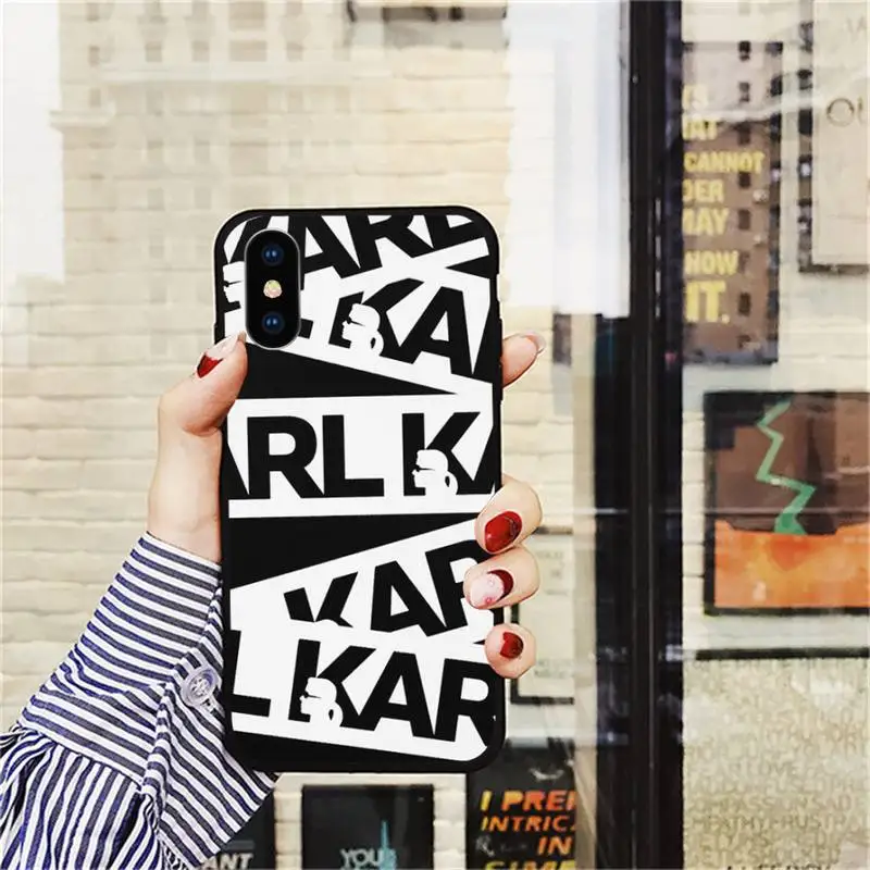 

Luxury Brand Designer Lagerfeld Phone Case for iPhone 11 12 mini pro XS MAX 8 7 6 6S Plus X 5S SE 2020 XR