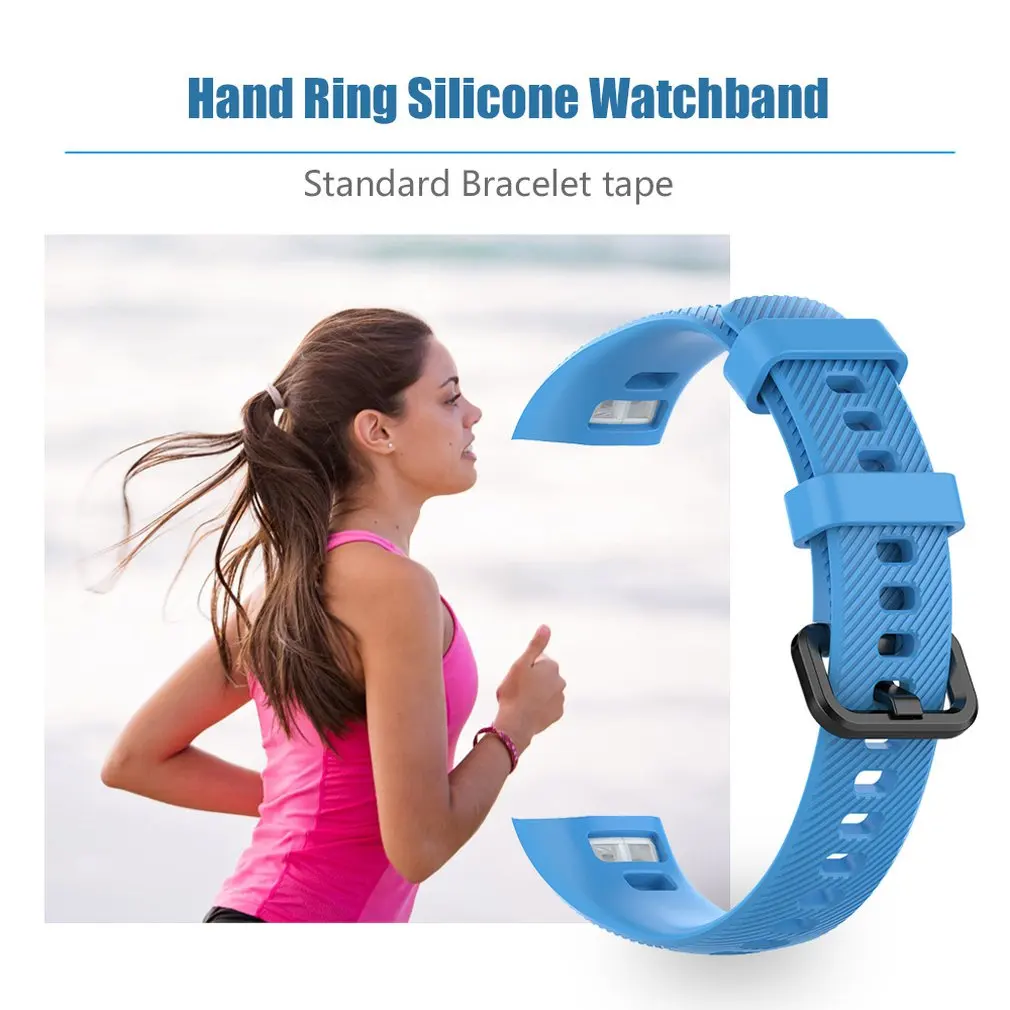 Силиконовый ремешок для huawei Honor Band 5 стандартная версия Смарт-Браслет спортивный
