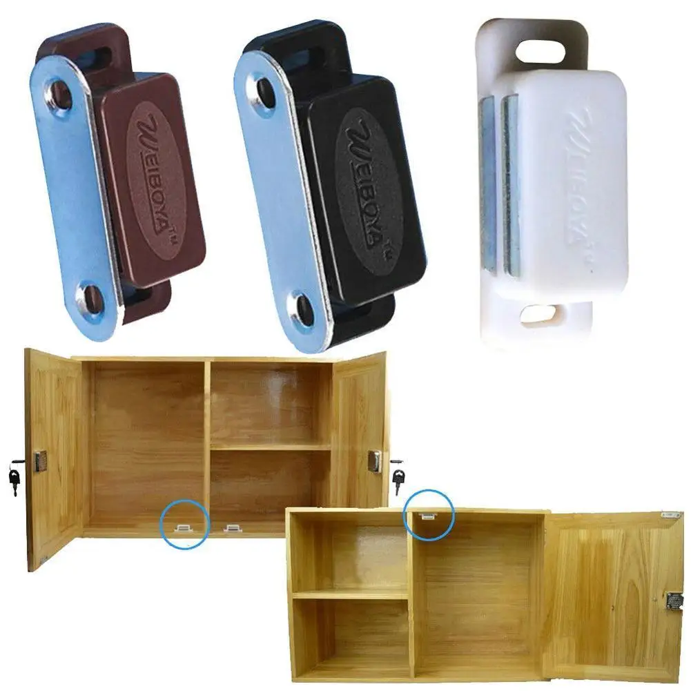 

Abs Strong Magnetic Magnetic Cupboard Closet Door Magnetic Magnetic Touch High-grade Magnetic Suctio Clip Plastic Cabinet S F5I1