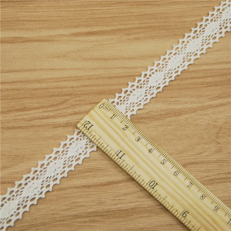 Оптовая продажа хлопковая кружевная отделка FASMILEY диаметром 17 мм цвета слоновой
