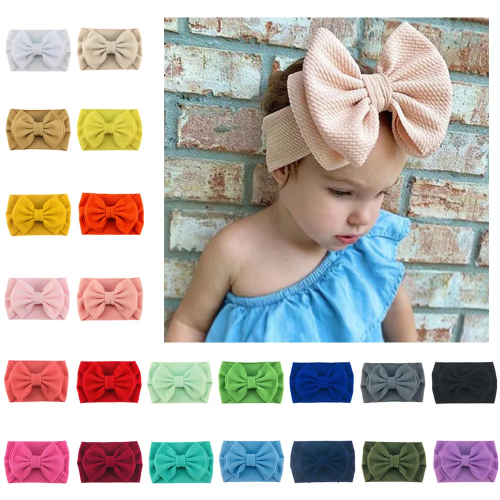 130 шт./лот оптовая продажа 6 дюймов вафельница двойной слой топ бантик тюрбан