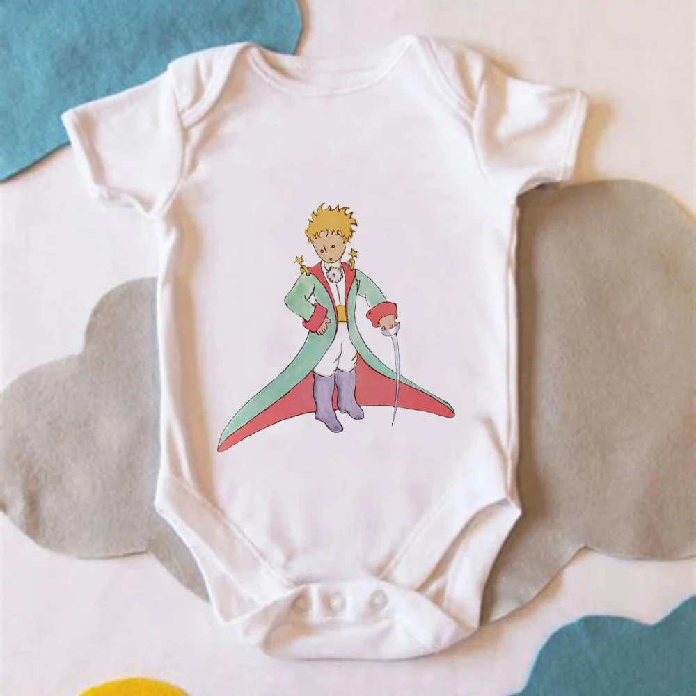 

Newborn Baby Clothes Aesthetic Fashion Infant Clothing Little Prince Graphic Girl Baby Bodysuit Harajuku Casual Wholesale Romper
