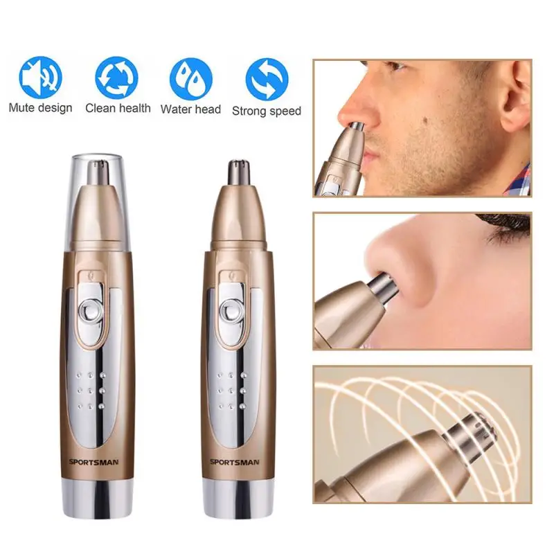 

1Pc Portable Electric Nose Ear Hair Remover Trimmer Men Beard Hair Removal Razor Female Eyebrow Shaving shaping Machine Tool