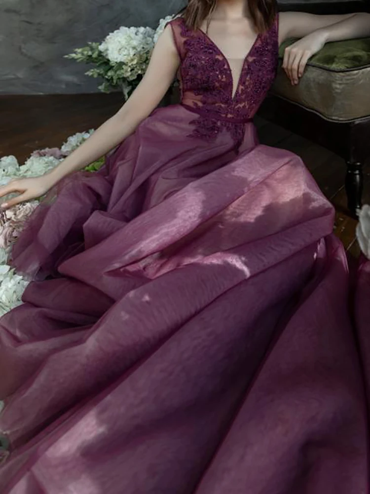 

MNGRL New Simple Wedding Dress Backless Sleeveless Design Chiffon Lace Bride Dresses Princess Dress Plus Size Tailor-made