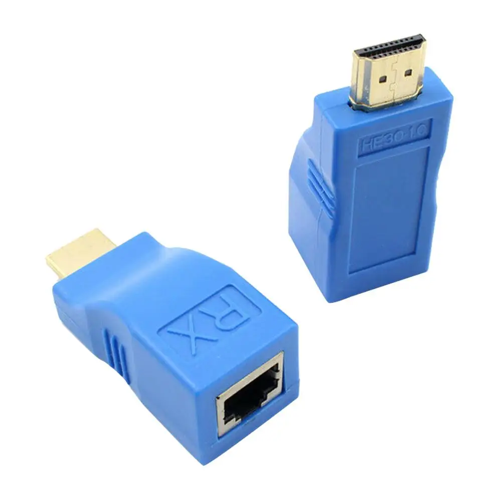 Адаптер 2 шт. мини усилитель сигнала дисплея 1080P сетевой адаптер Ethernet