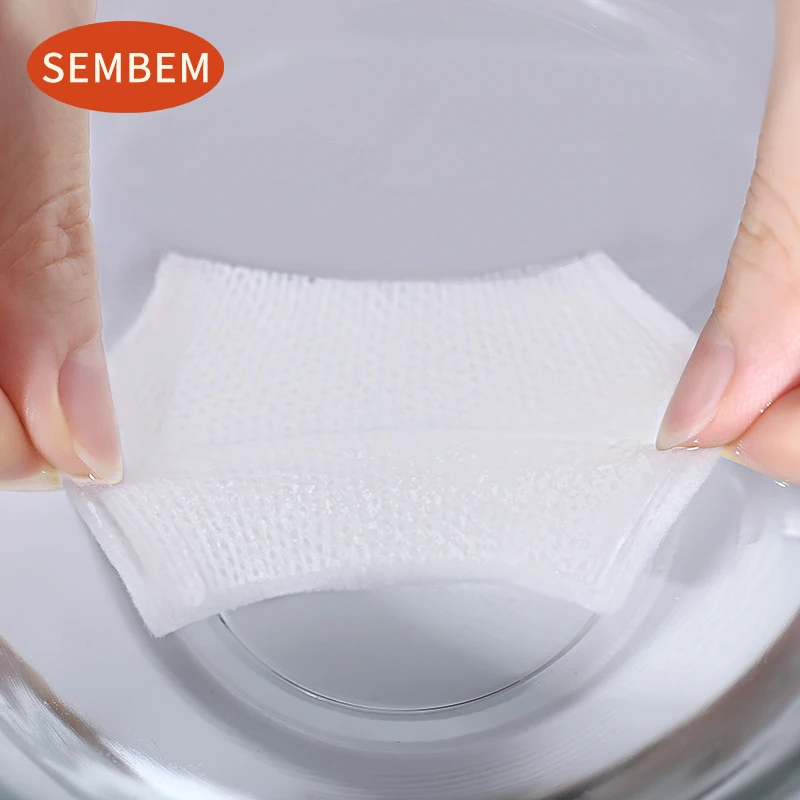 Салфетки SEMBEM двусторонние хлопковые для снятия макияжа мягкие очищающие