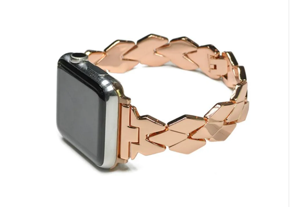 Модный стиль ремешок для наручных часов Apple Watch версии se 42 браслет из нержавеющей