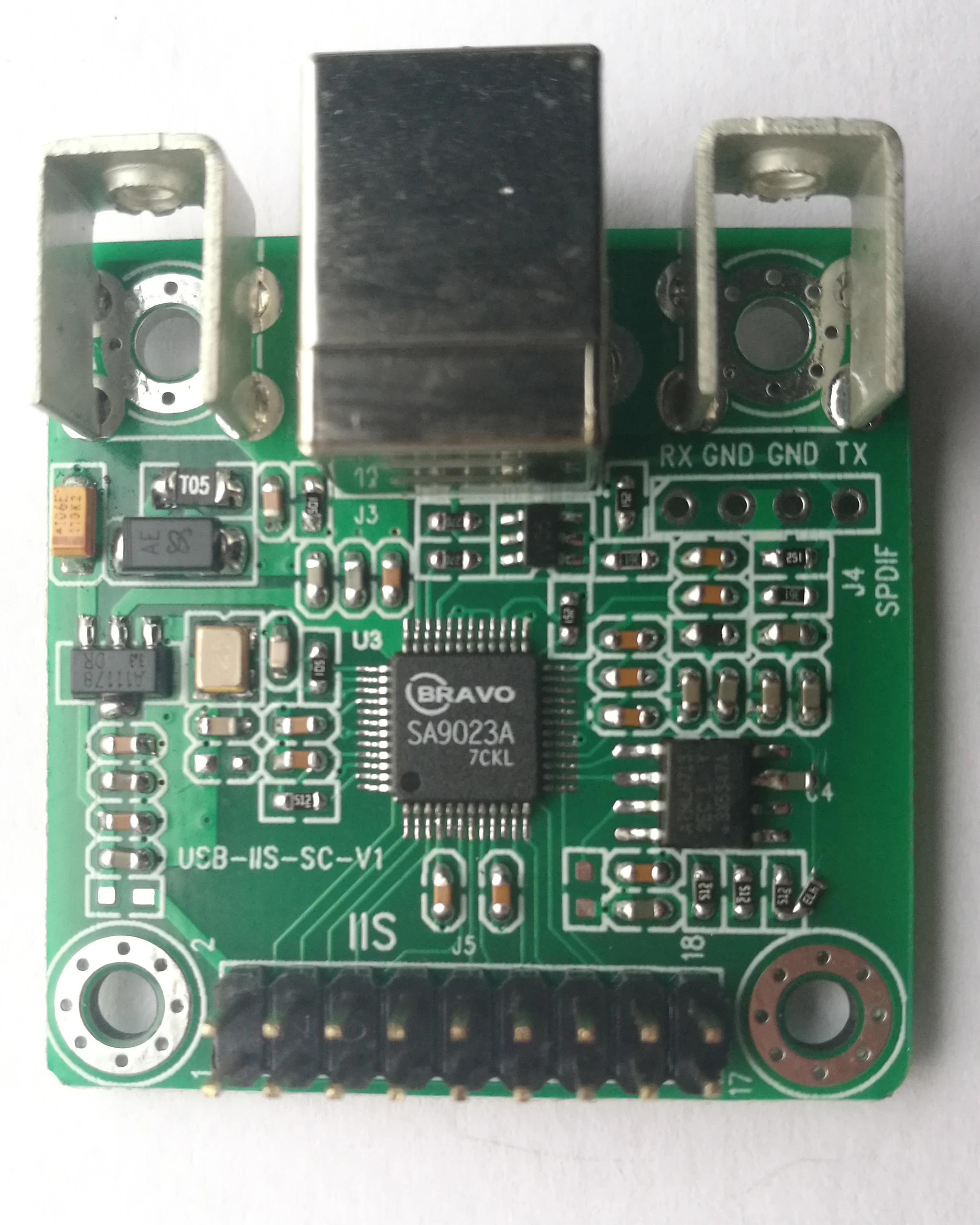 USB звуковая карта Воспроизведение запись двунаправленный I2S IIS 32 бит к SPDIF