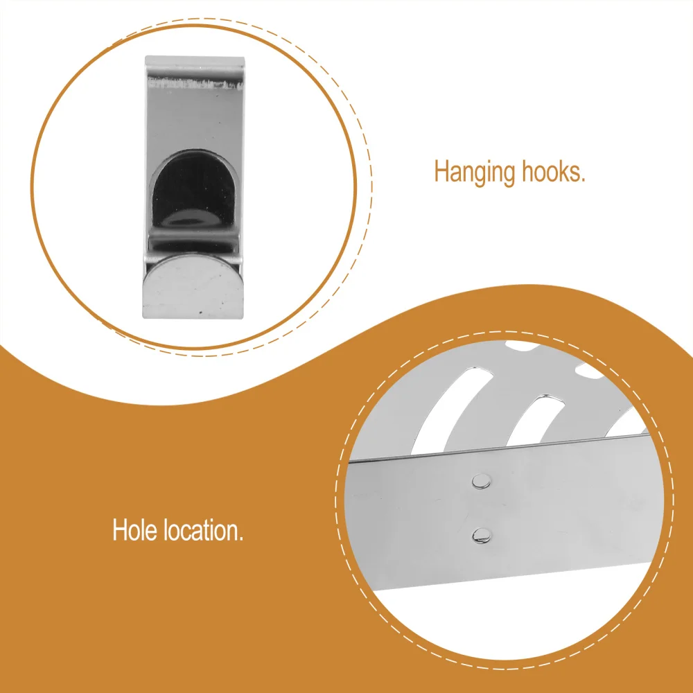 

Bathroom Corner Storage Rack Multifunction Bathroom Triangle Rack with Hooks