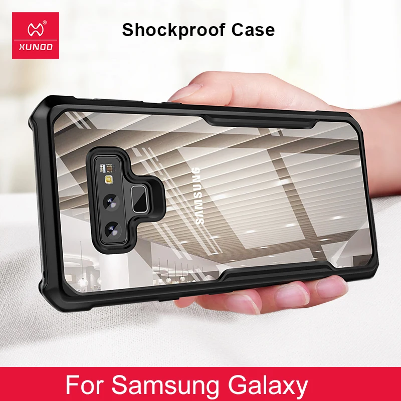 Luxury Transparent Back Case For Samsung Galaxy Note 8 9 10 S10 E S9 S8 Plus S20 Ultra Phone 360 Shockproof Cover Silicone Cases | Мобильные