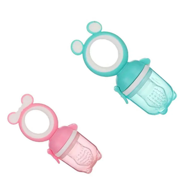 

1 PCS Baby Pacifier Food Bite Feeder Toddler Eat Newborn Soother Safe High Quality Silicone Cartoon Teat Holder Bottles Supplies