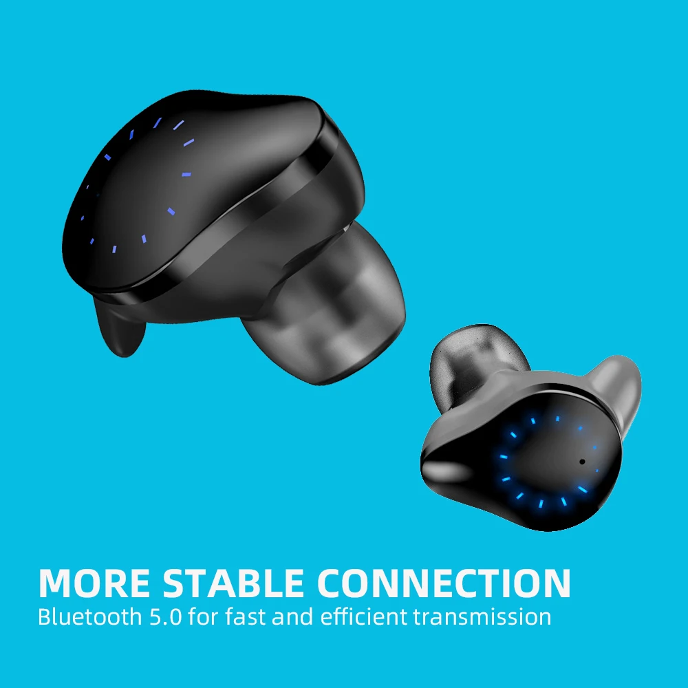 Arikasen, сенсорные TWS, настоящие беспроводные наушники, Bluetooth наушники, мини TWS, водонепроницаемые наушники с 4000 мА/ч зарядным устройством для всех телефонов