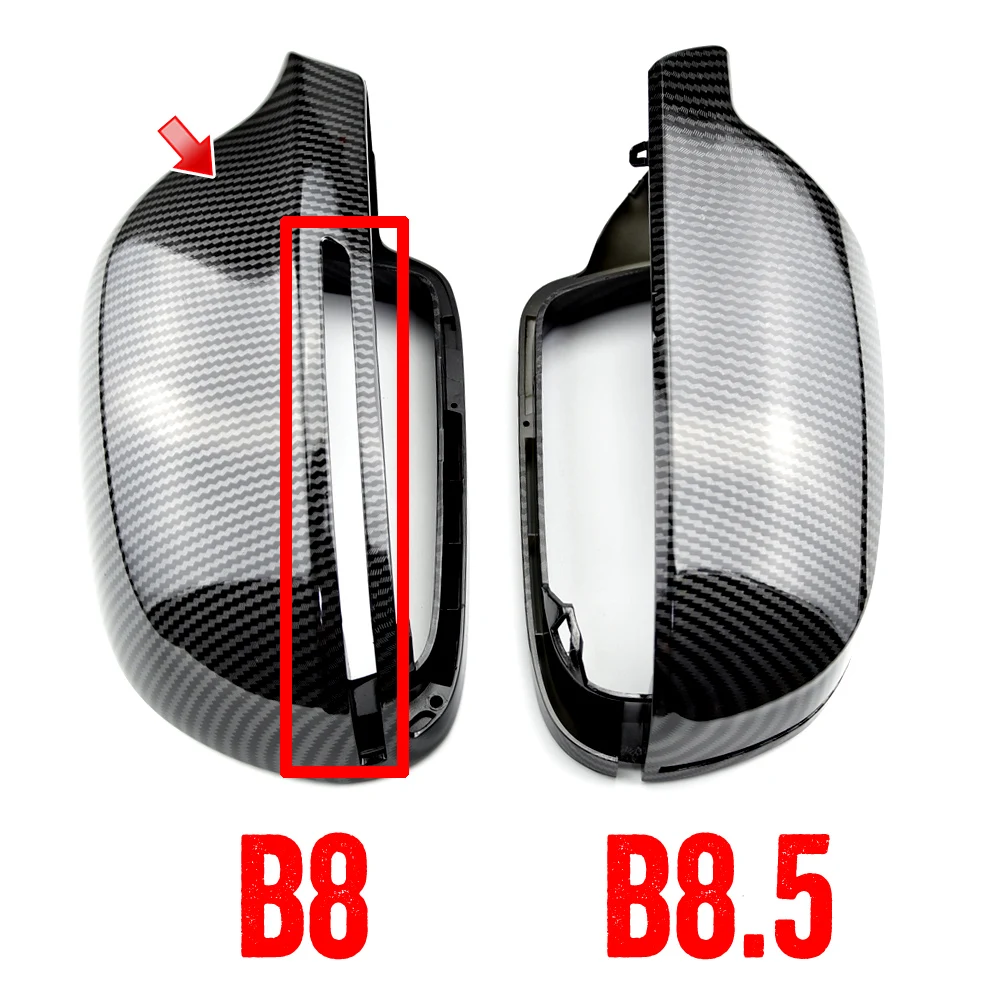 

Car Mirror Cover for Audi A3 8P A4 A5 B8 B8.5 Q3 A6 C6 4F S6 Signal light protection cover SQ3 Rearview Mirror Cover A8 D3 8K