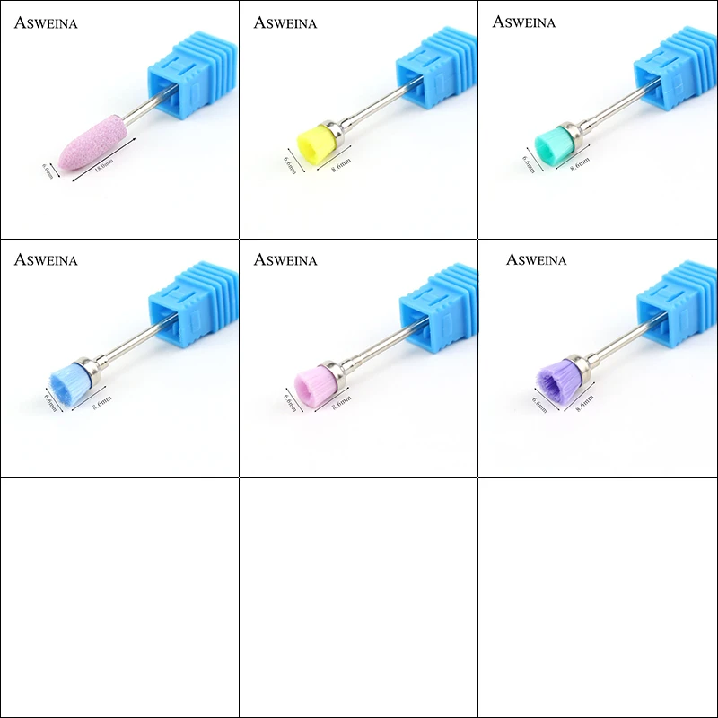 Алмазная вращающаяся дрель для ногтей 24 Tpyes сверло кутикулы резак маникюра