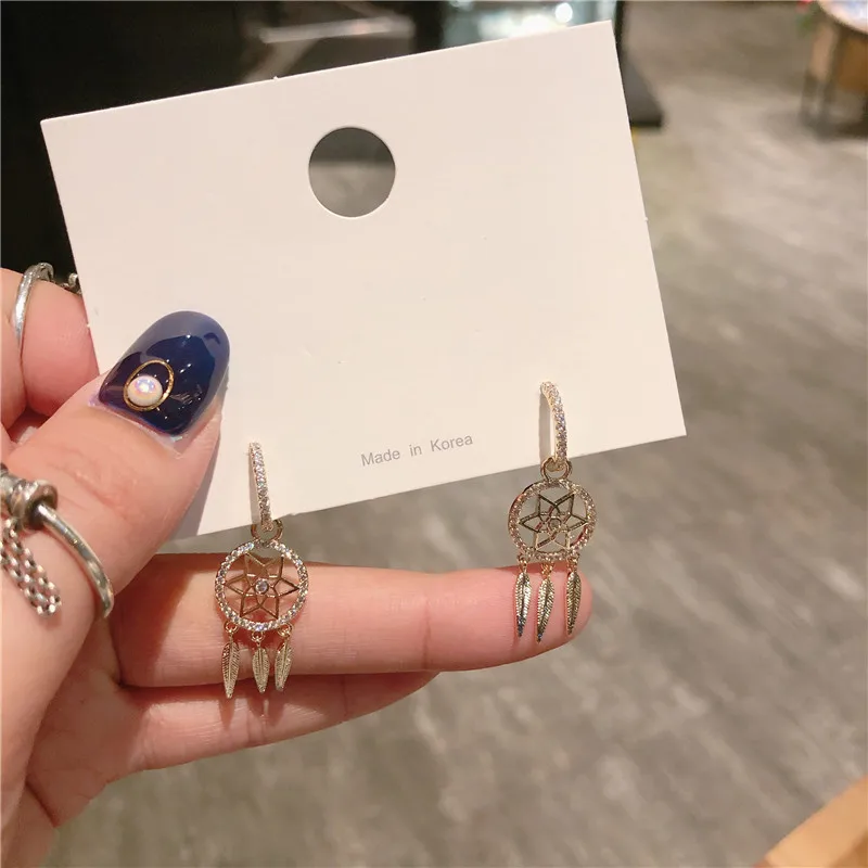 Медное кольцо Корейская версия рыболовной сети цветы свежие и простые маленькие