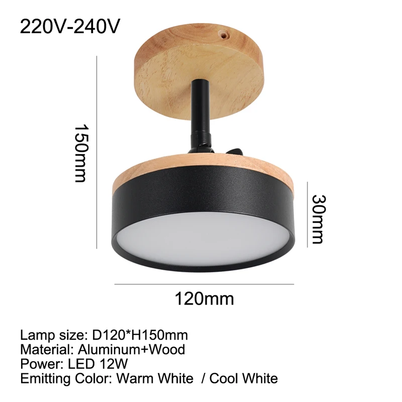 

Modern Surface Mounted LED Wall Lamp Ceiling Spot Track Lights Fixture Indoor Wall Lamp For Home Room Picture Lighting