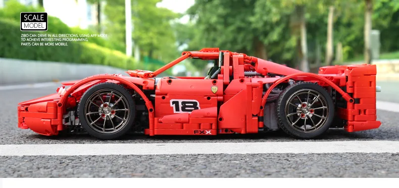 DHL технические игрушки 23006 Супер гоночный автомобиль комплект MOC-3918 хэтчбек Тип Набор строительных блоков Кирпичи Детские Рождественские подарки
