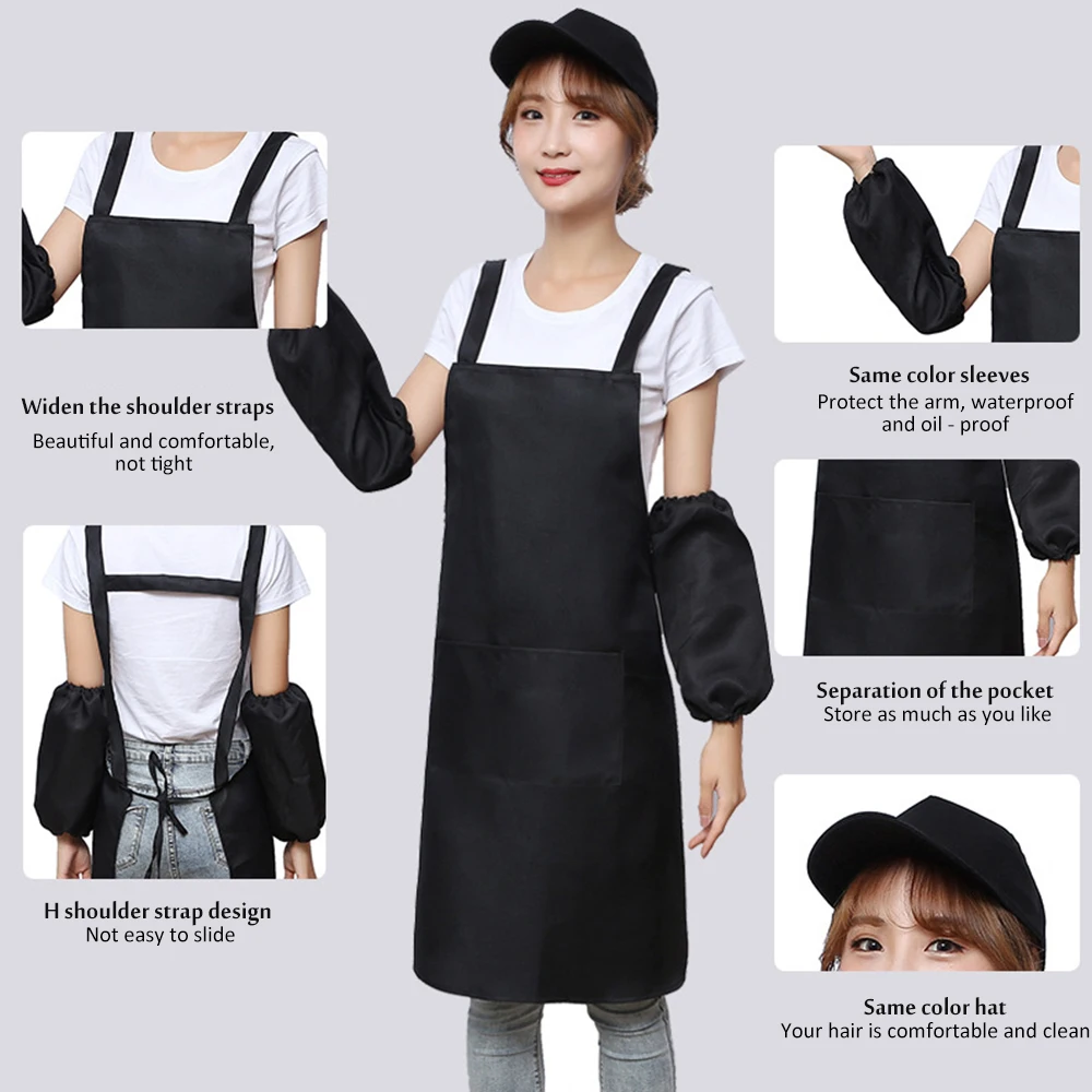 

2020 New Men Lady Woman Apron Home Kitchen Chef Aprons Restaurant Cooking Cooking Dress Fashion Apron For Kitchen