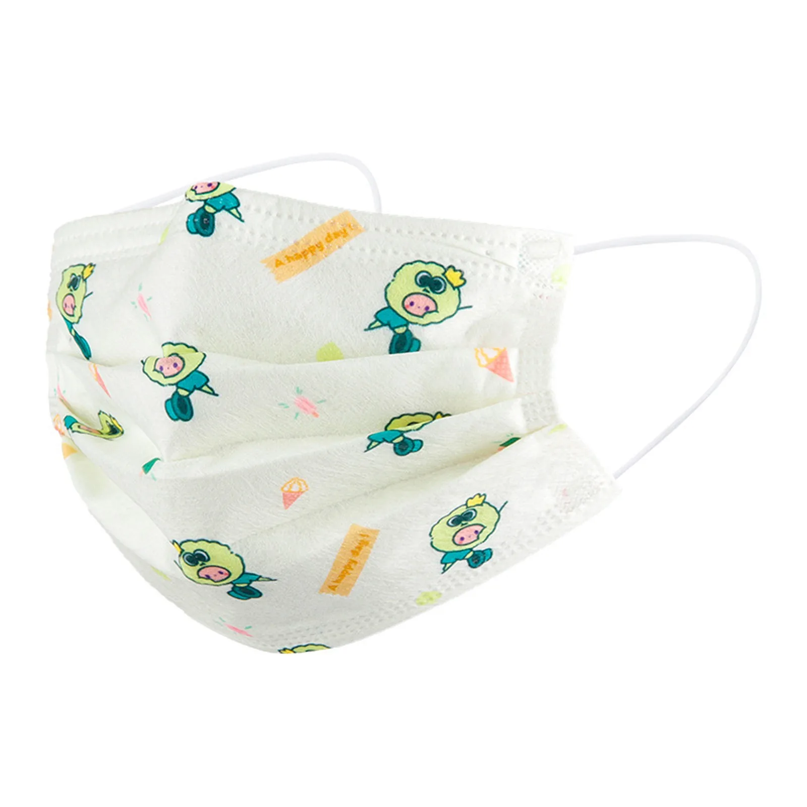 Милая одноразовая маска для лица взрослых с мультяшным рисунком роскошный