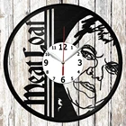 Часы настенные виниловые ручной работы с уникальным дизайном, домашний декор с виниловой пластиной, оригинальный подарок, черные эксклюзивные